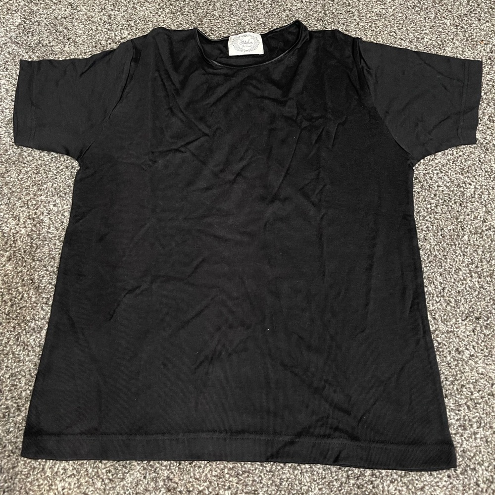 New Stitches in Time 3 black and white short sleeve shirts L